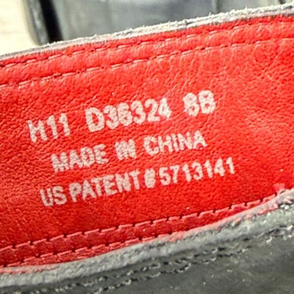 Cole Haan Colby x Nike Air Waterproof Black Leather Womens Sz 8B Zip Buckle Boot - Picture 6 of 13